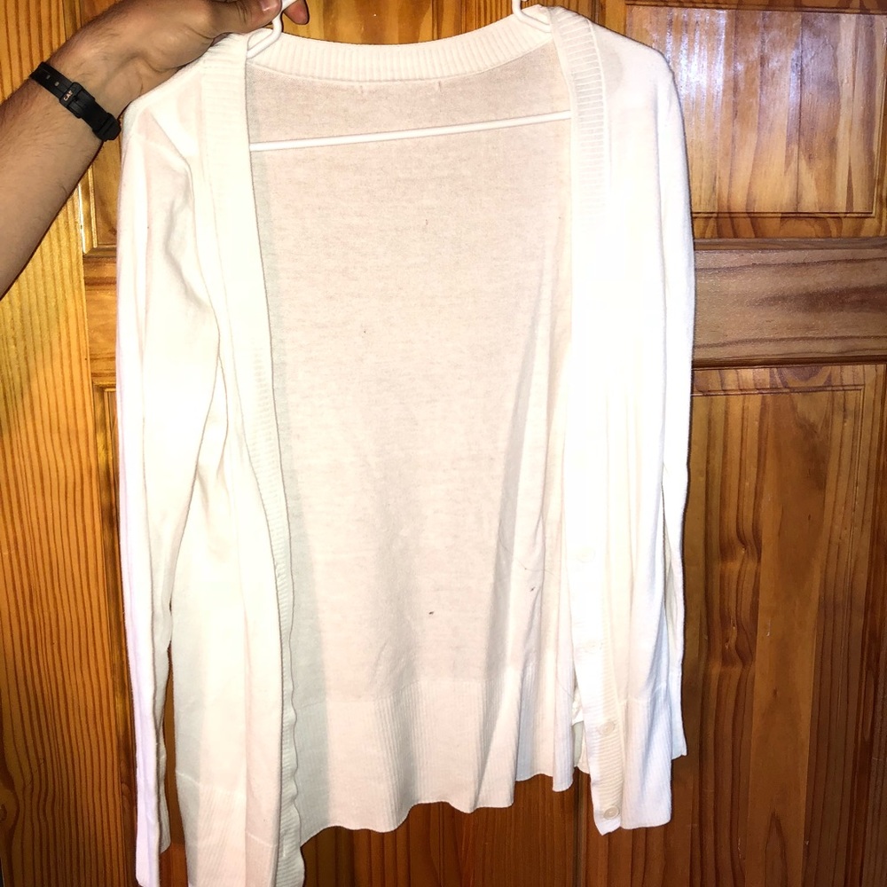White Cardigan.
